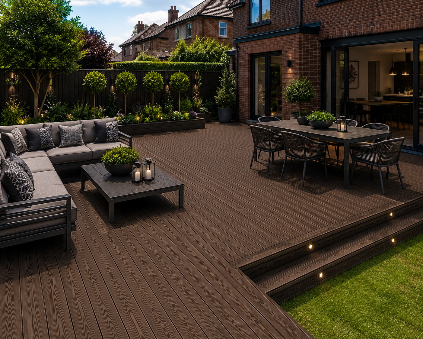 WPC Composite Decking Coffee 3.6M
