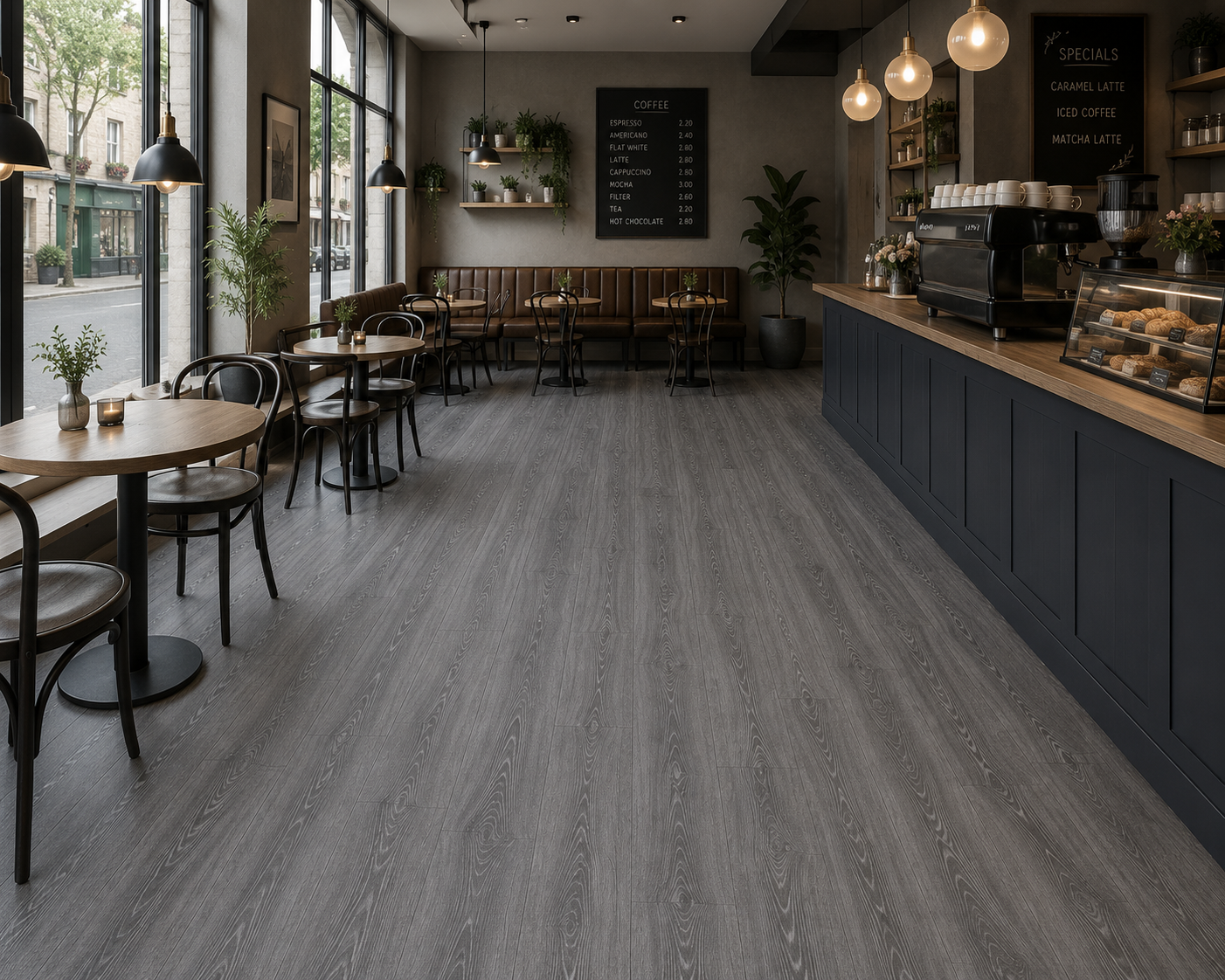 SPC CLICK FLOORING Dark Grey 6MM